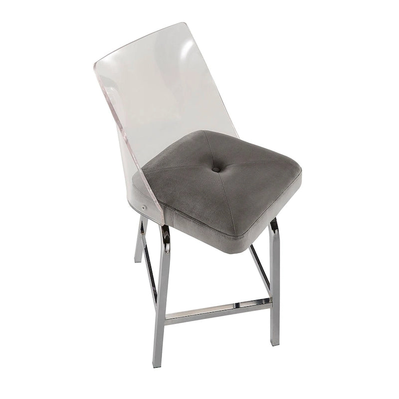 Sgabelli da bar Lennox Velvet (set da 2) di iNSPIRE Q Bold