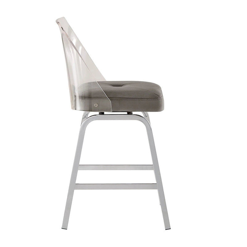 Sgabelli da bar Lennox Velvet (set da 2) di iNSPIRE Q Bold