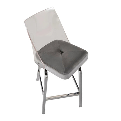 Sgabelli da bar Lennox Velvet (set da 2) di iNSPIRE Q Bold