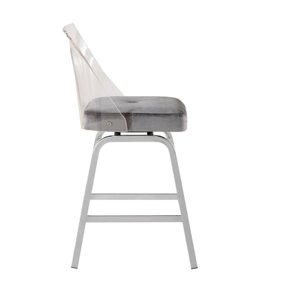 Sgabelli da bar Lennox Velvet (set da 2) di iNSPIRE Q Bold