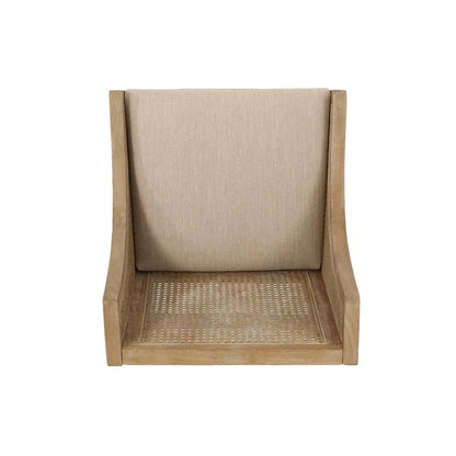 Christopher Knight Home Cataldo Sgabelli da bar in legno e canna imbottiti in tessuto da 25,5 pollici (set di 2)