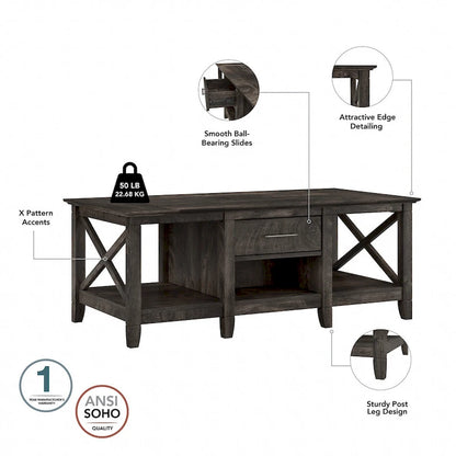 Tavolino da caffè con set di 2 tavolini laterali