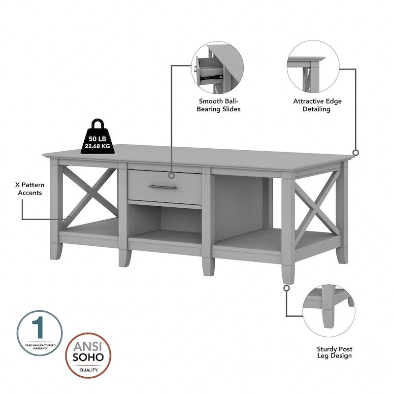 Tavolino da caffè con set di 2 tavolini laterali