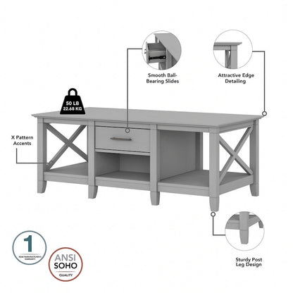 Tavolino da caffè con set di 2 tavolini laterali