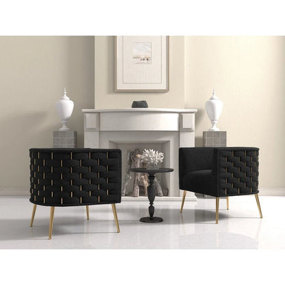 Poltrona rotonda in velluto SEYNAR Mid-Century Modern per soggiorno, set da 2