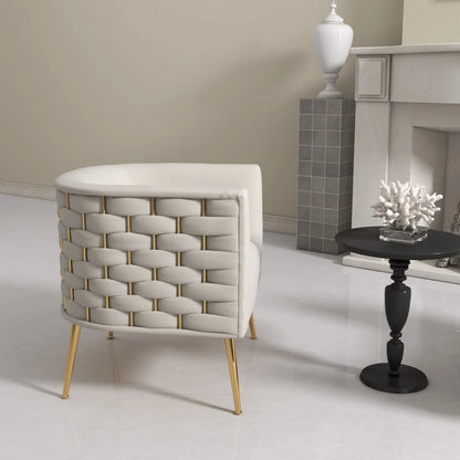 Poltrona rotonda in velluto SEYNAR Mid-Century Modern per soggiorno, set da 2