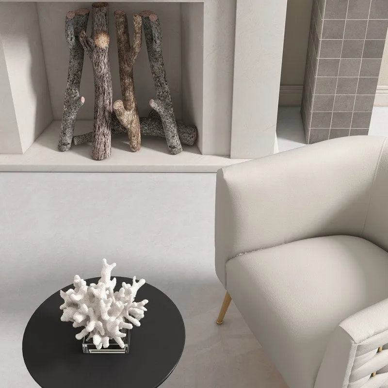 Poltrona rotonda in velluto SEYNAR Mid-Century Modern per soggiorno, set da 2