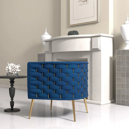 Poltrona rotonda in velluto SEYNAR Mid-Century Modern per soggiorno, set da 2