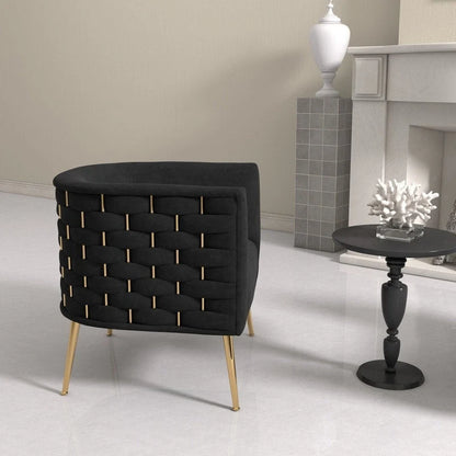 Poltrona rotonda in velluto SEYNAR Mid-Century Modern per soggiorno, set da 2