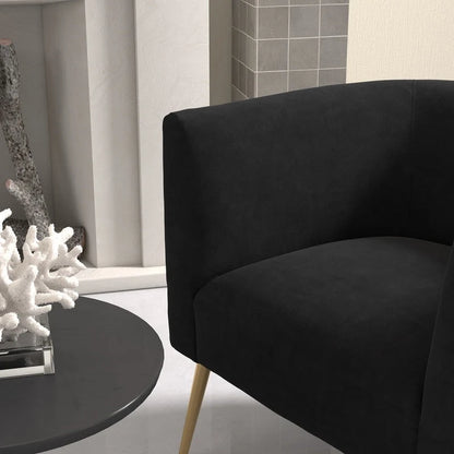 Poltrona rotonda in velluto SEYNAR Mid-Century Modern per soggiorno, set da 2