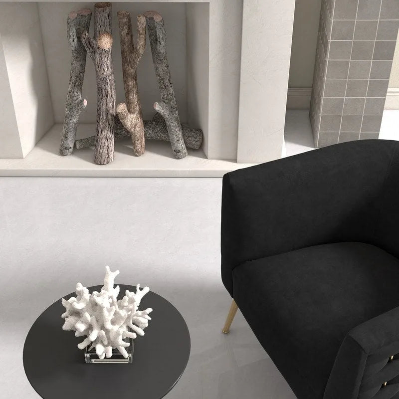 Poltrona rotonda in velluto SEYNAR Mid-Century Modern per soggiorno, set da 2