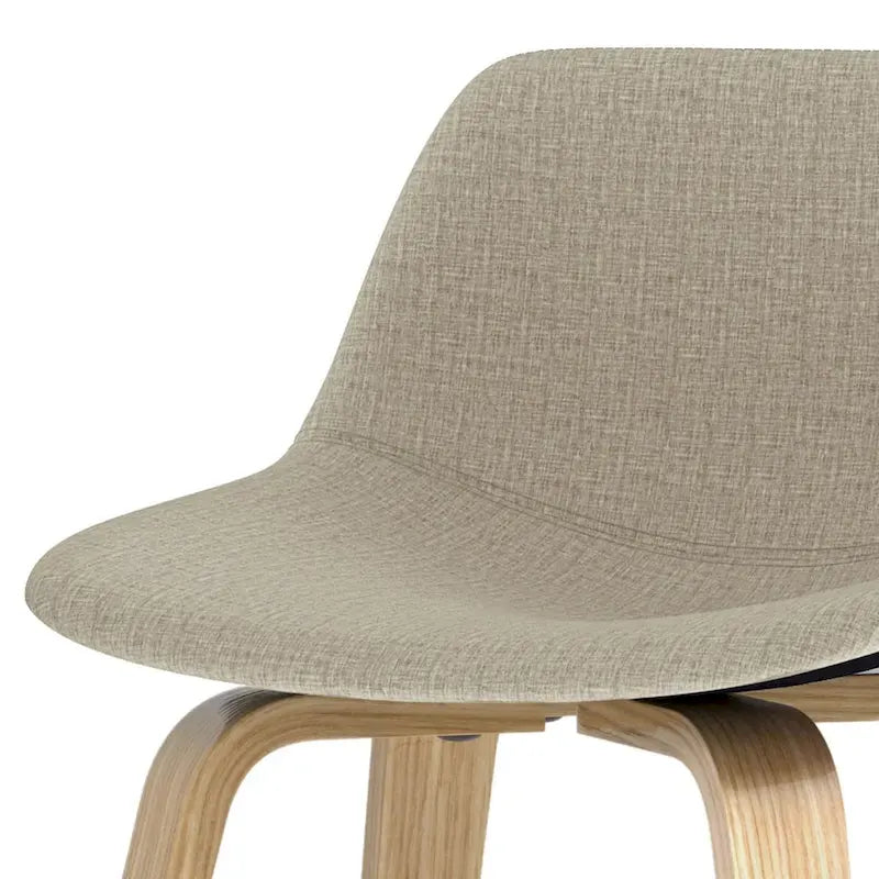 Sgabello da bar in legno curvato WYNDENHALL Cacey Mid Century Modern (set di 2) - 20,7 x 21,1 x 36,6