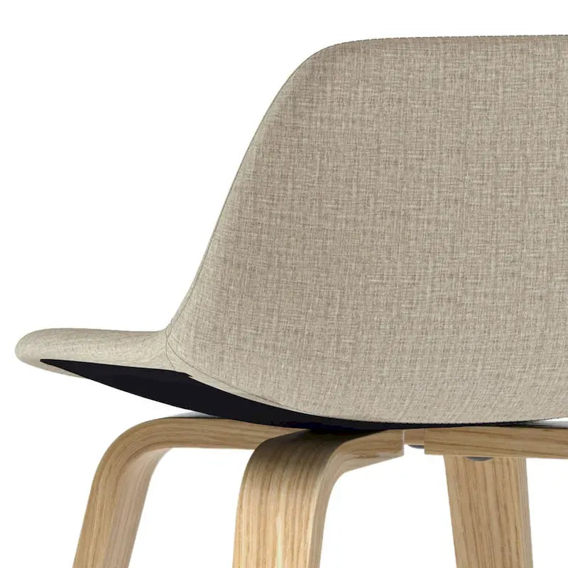 Sgabello da bar in legno curvato WYNDENHALL Cacey Mid Century Modern (set di 2) - 20,7 x 21,1 x 36,6