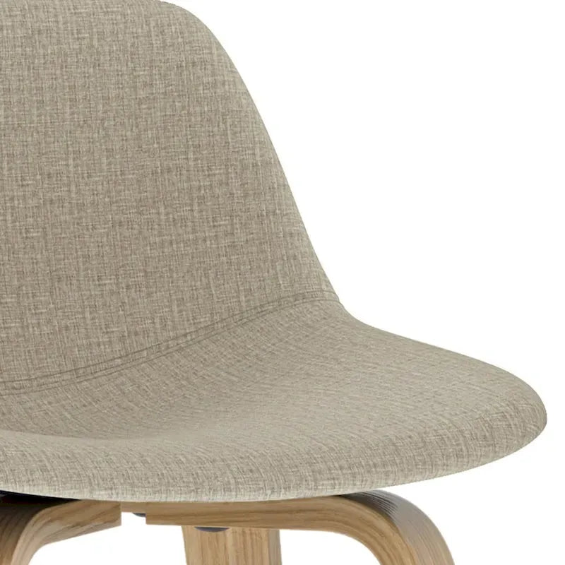 Sgabello da bar in legno curvato WYNDENHALL Cacey Mid Century Modern (set di 2) - 20,7 x 21,1 x 36,6