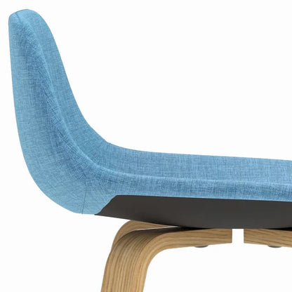 Sgabello da bar in legno curvato WYNDENHALL Cacey Mid Century Modern (set di 2) - 20,7 x 21,1 x 36,6