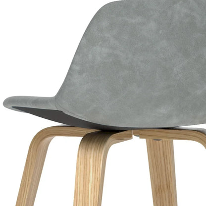 Sgabello da bar in legno curvato WYNDENHALL Cacey Mid Century Modern (set di 2) - 20,7 x 21,1 x 36,6