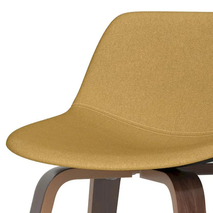 Sgabello da bar in legno curvato WYNDENHALL Cacey Mid Century Modern (set di 2) - 20,7 x 21,1 x 36,6