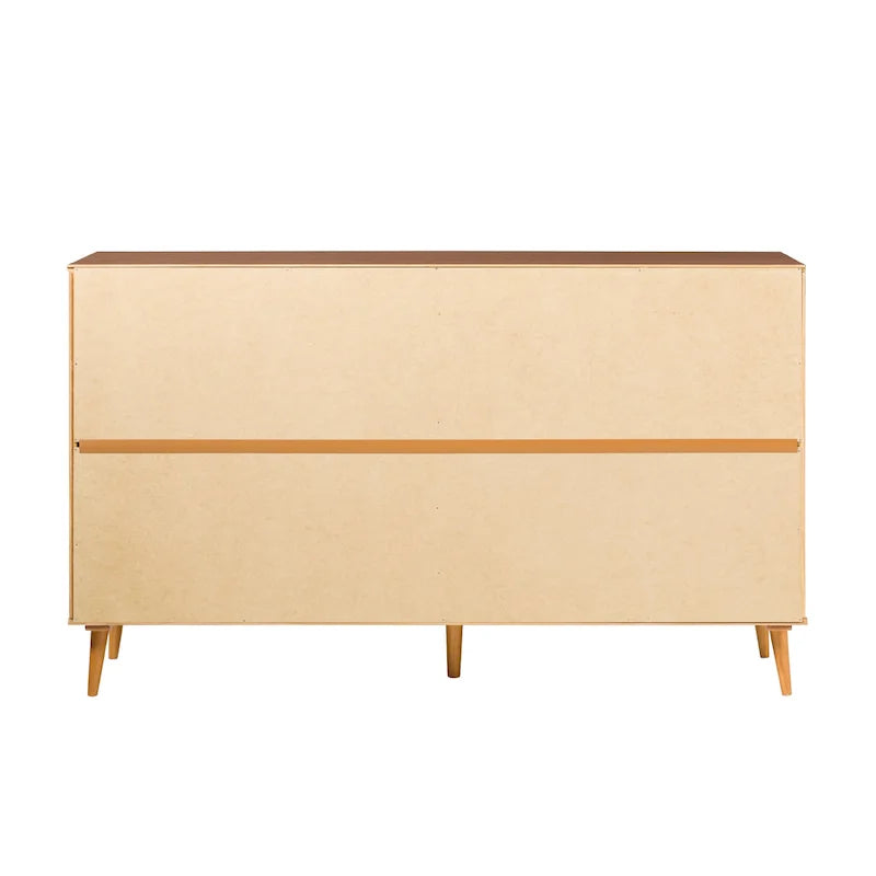 Cassettiera in legno massello a 6 cassetti di metà secolo di Middlebrook Designs