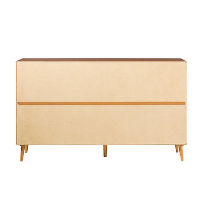 Cassettiera in legno massello a 6 cassetti di metà secolo di Middlebrook Designs