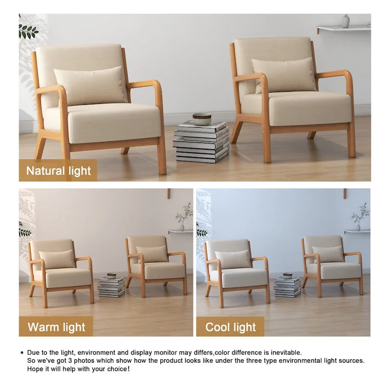 Poltrone imbottite con cuscini, set da 2