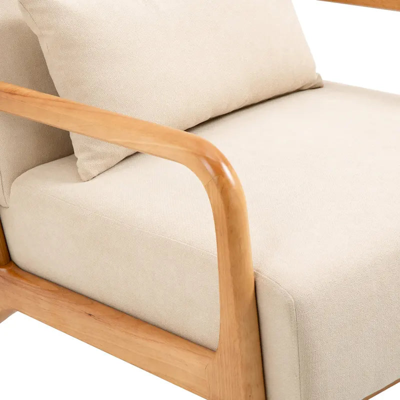 Poltrone imbottite con cuscini, set da 2