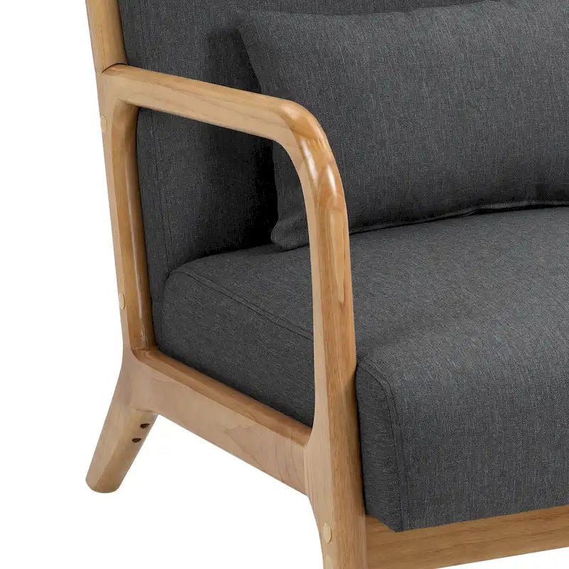 Poltrone imbottite con cuscini, set da 2