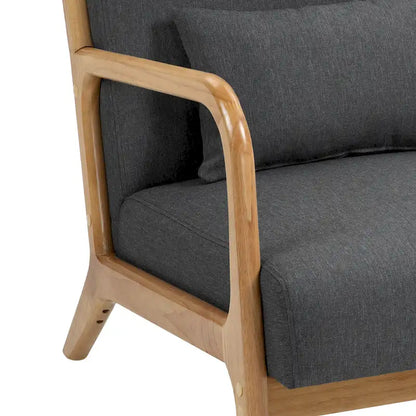 Poltrone imbottite con cuscini, set da 2