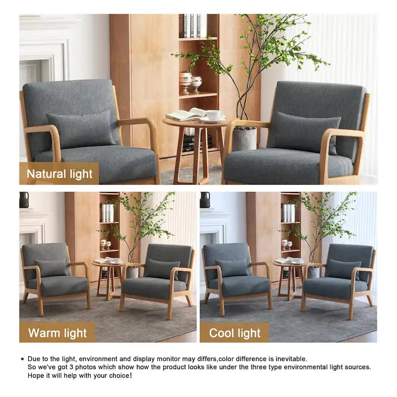 Poltrone imbottite con cuscini, set da 2