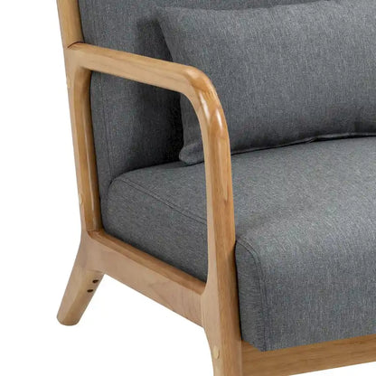 Poltrone imbottite con cuscini, set da 2