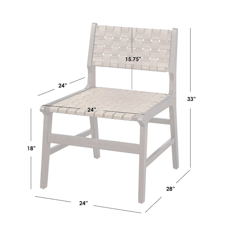 Sedia decorativa in legno massello Lifestorey Brady