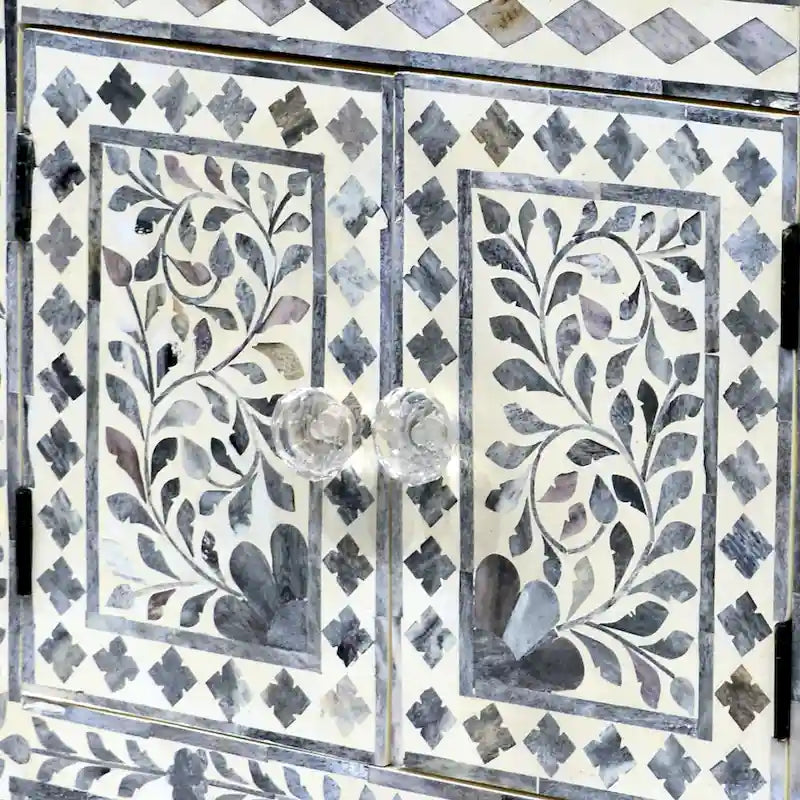 Mobiletto decorativo con intarsi in osso Steve Silver Firoz