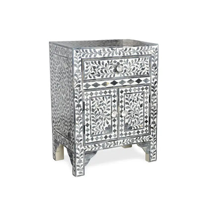 Mobiletto decorativo con intarsi in osso Steve Silver Firoz