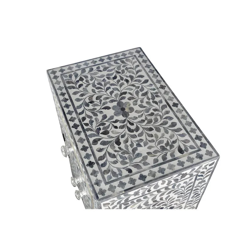 Mobiletto decorativo con intarsi in osso Steve Silver Firoz