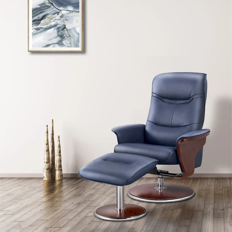 Milano Recliner Chair With Ottoman Artiva USA