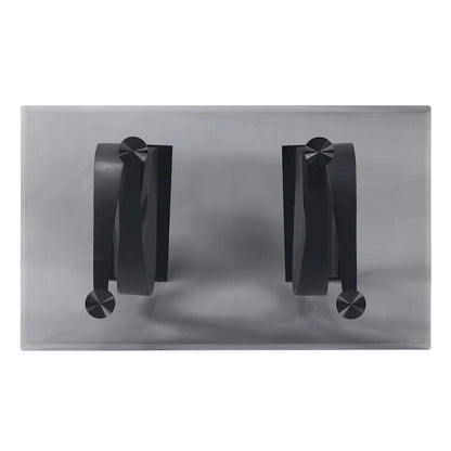 Tavolo da pranzo moderno con piano in vetro da 58 pollici Tualatin di Furniture of America