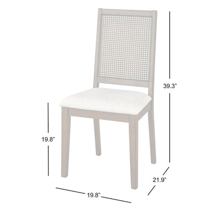 Sedia da pranzo in legno massello Westbury di Simple Living (set da 2)