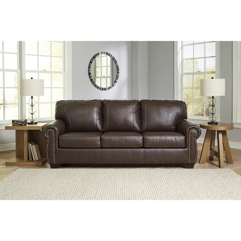 Signature Design by Ashley Colleton Dark Brown Sofa - 92  W x 40  D x 39  H
