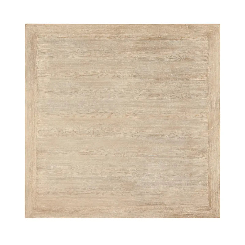 Tavolino da caffè quadrato con cornice versatile Peking Grand di Artissance, con finitura bianca anticata, lungo 50 pollici