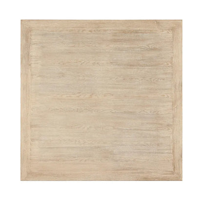 Tavolino da caffè quadrato con cornice versatile Peking Grand di Artissance, con finitura bianca anticata, lungo 50 pollici