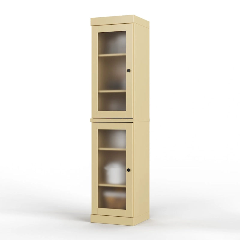 Mobile dispensa da cucina in legno massello al 100% da 16,5 pollici con ante di Palace Imports