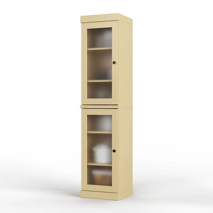 Mobile dispensa da cucina in legno massello al 100% da 16,5 pollici con ante di Palace Imports