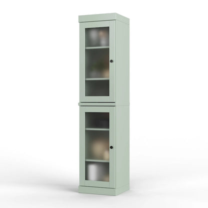 Mobile dispensa da cucina in legno massello al 100% da 16,5 pollici con ante di Palace Imports