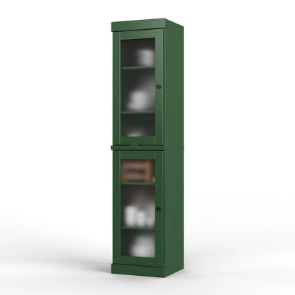 Mobile dispensa da cucina in legno massello al 100% da 16,5 pollici con ante di Palace Imports