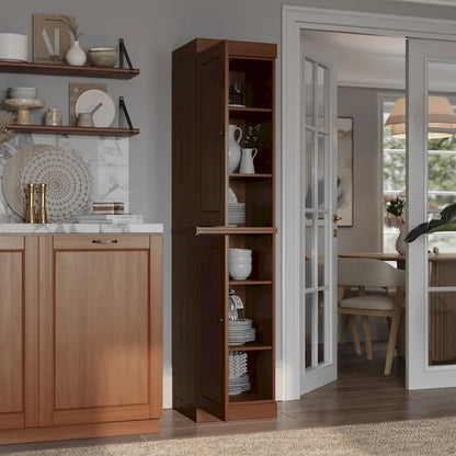 Mobile dispensa da cucina in legno massello al 100% da 16,5 pollici con ante di Palace Imports