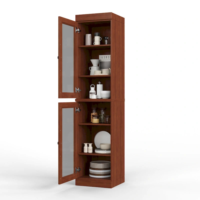 Mobile dispensa da cucina in legno massello al 100% da 16,5 pollici con ante di Palace Imports