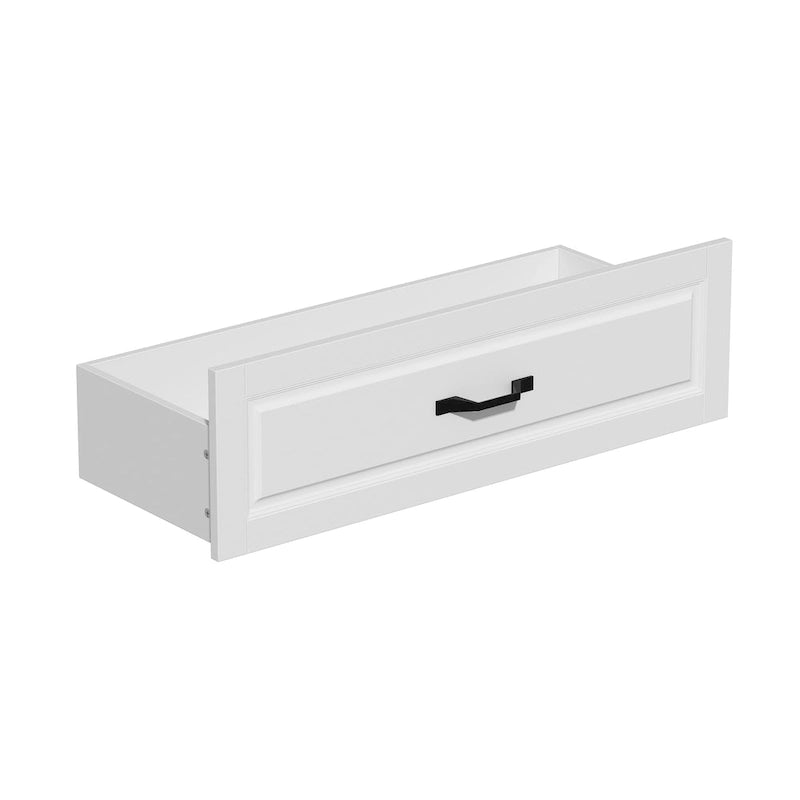 78.7 Libreria modulare Curio bianca con ante in vetro, espositore buffet