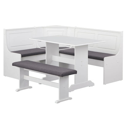 Set da pranzo angolare imbottito Simple Living Polly da 3 pezzi