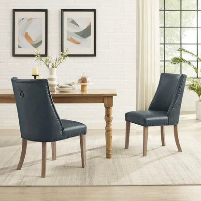 Sedie da pranzo in similpelle Allard (set da 2)