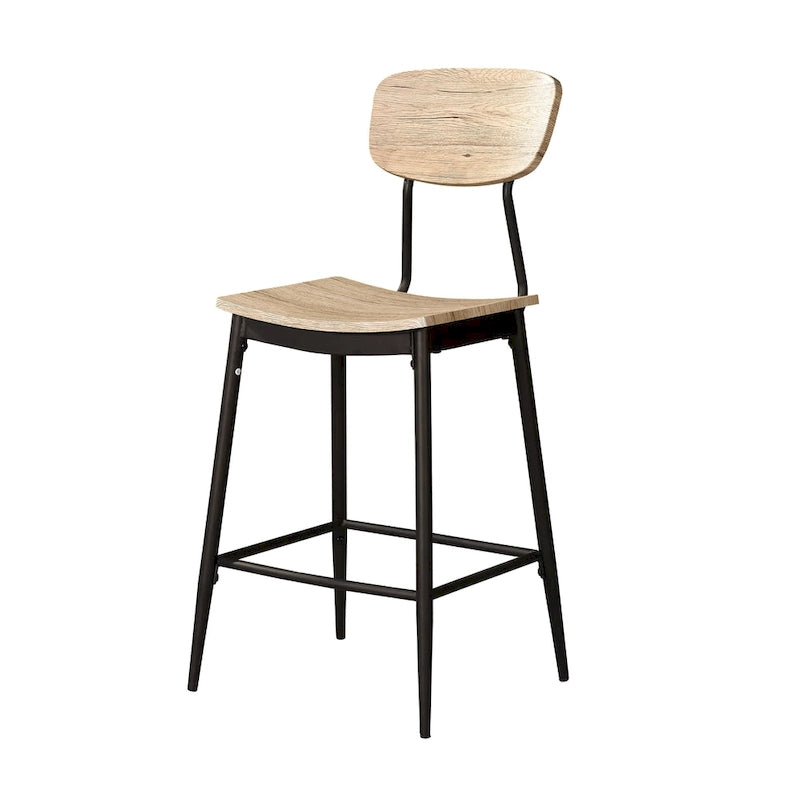 Set da pranzo Cairo Industrial Metal da 5 pezzi, altezza bancone, di Furniture of America