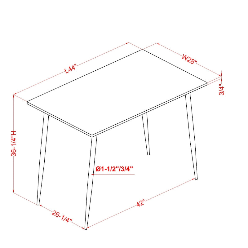 Set da pranzo Cairo Industrial Metal da 5 pezzi, altezza bancone, di Furniture of America
